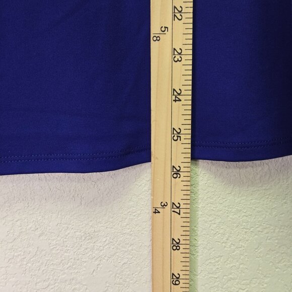 NWT Chicos Blue Knit Tank Top Size 3 Microfiber Contemporary Sleeveless Blue - Picture 8 of 8